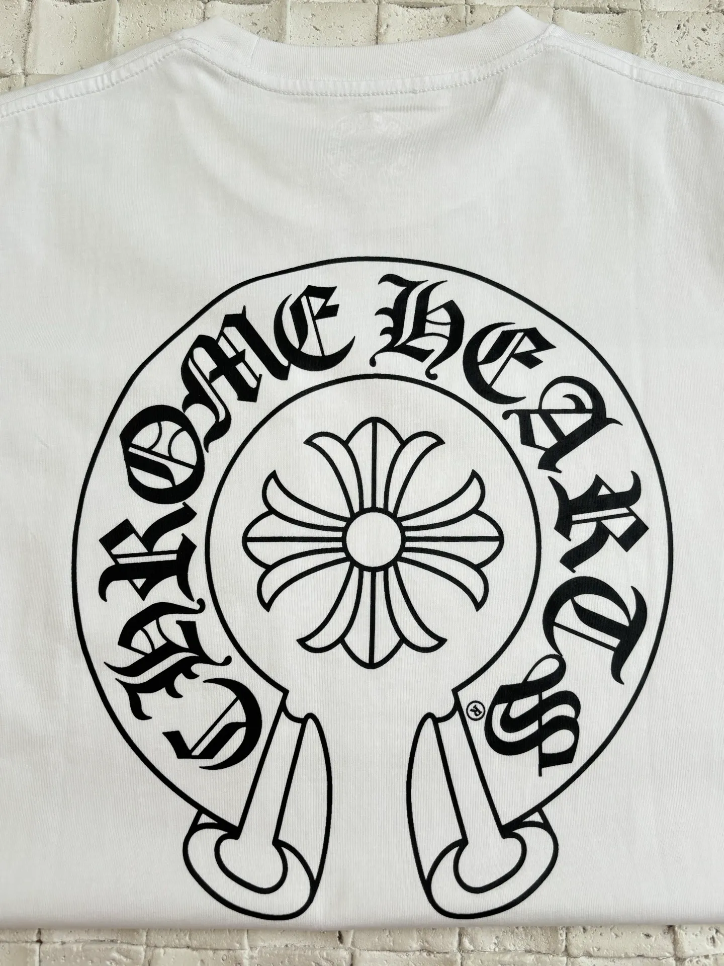 🅿️270 Chrome Heart*/Chrome Heart 25SS CH New York limited horseshoe print short-sleeved T-shirt. The fabric is made of 26-woven 200g cotton. The printing uses special imported slurry. Customized supporting accessories. Size: S/M/L
